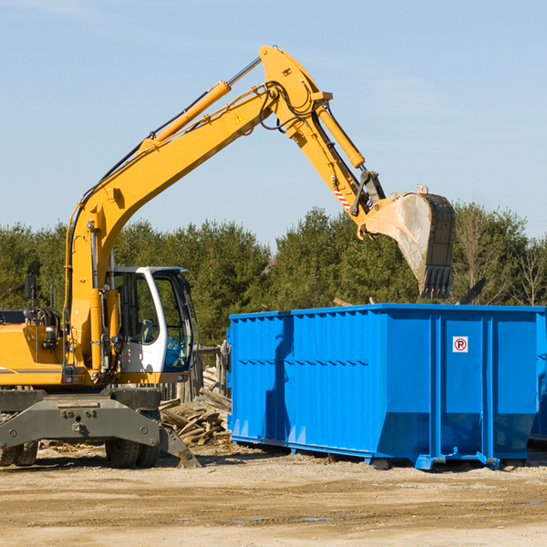 are there any restrictions on where a residential dumpster can be placed in Glen Haven Colorado